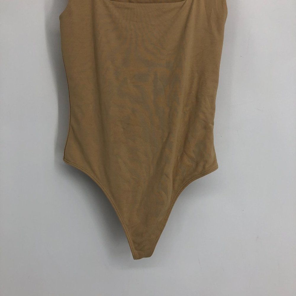 Aritzia Babaton Beige Contour rib square-neck thong bodysuit size XS - Picture 7 of 14